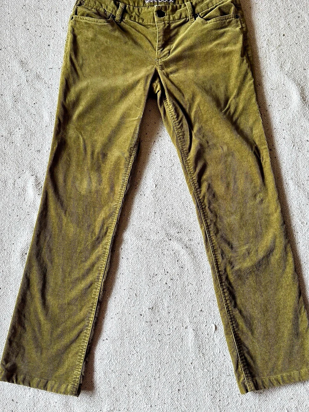 J.Crew Women’s 8R Olive Green Bootcut Corduroy Pants Y2K FA09 Style 17396